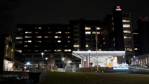 A general view of the University of Cincinnati hospital.