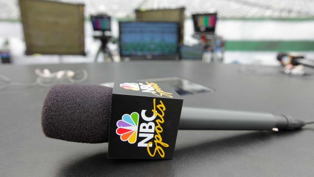 A look at the NBC Sports microphone.