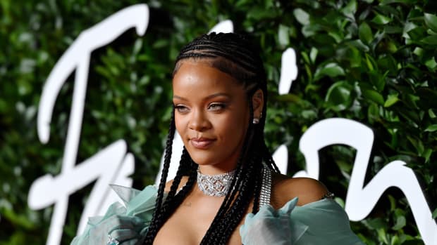 Rihanna arrives at The Fashion Awards 2019 in London.